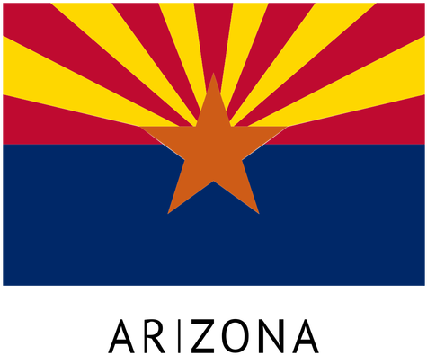 Arizona State Flag - Arizona Flag Png (512x512)