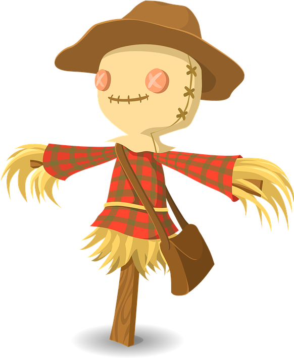 Cowboy Halloween Cliparts 23, Buy Clip Art - Cartoon Scarecrow (582x710)