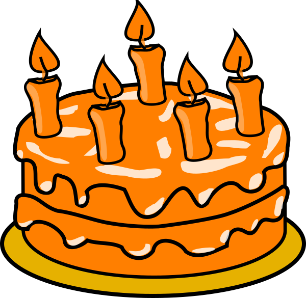 Green Birthday Cake Clip Art (600x585)