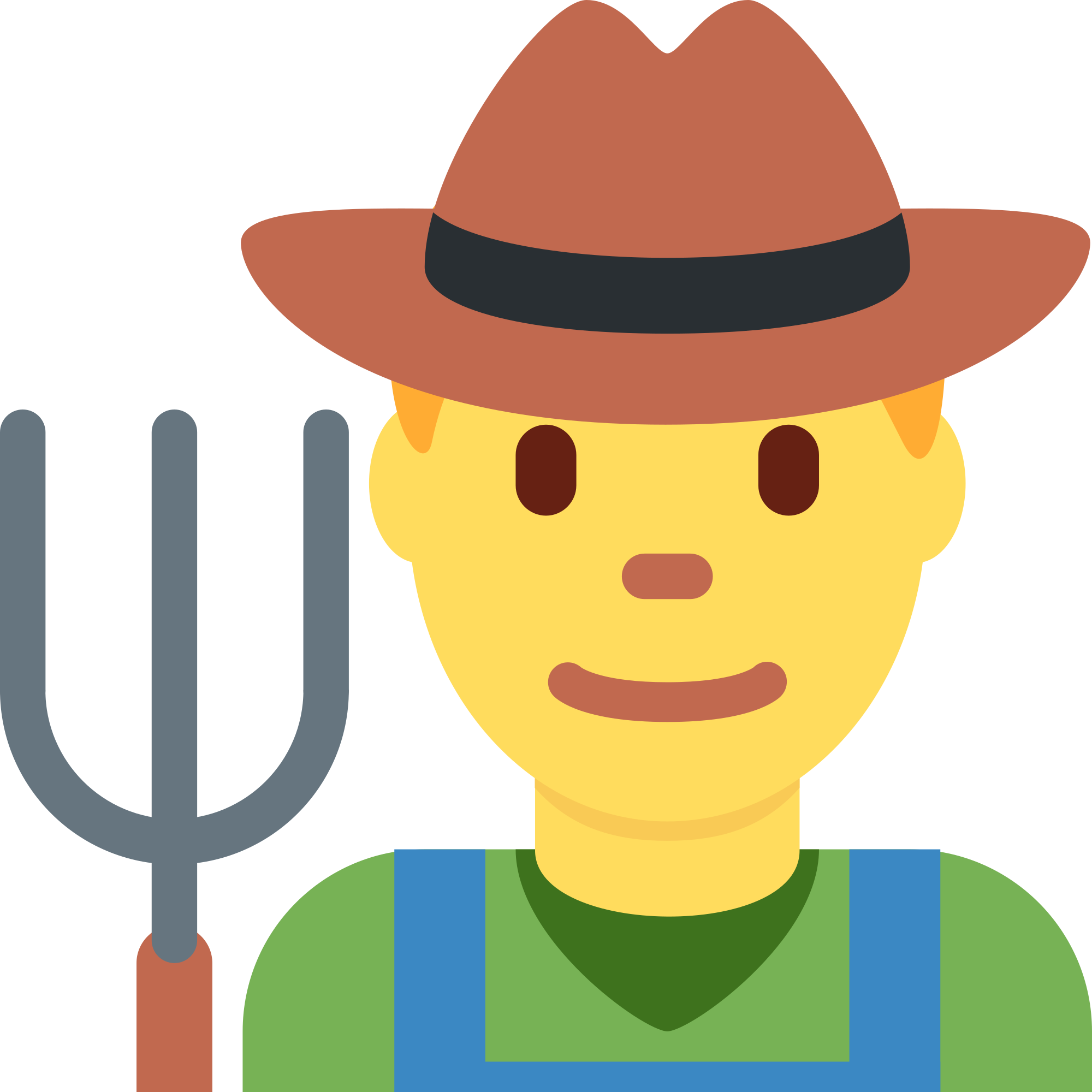 Cowboy Hat Cartoon 25, - Emoji Bauer (2000x2000)