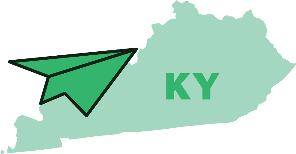 Kentucky Mail Forwarding - Kentucky State Map Png (1000x1000)