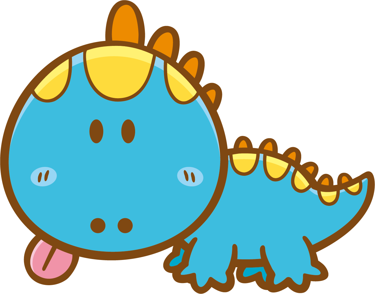 Puppy Dinosaur Clip Art - 可愛 恐龍 (1235x967)