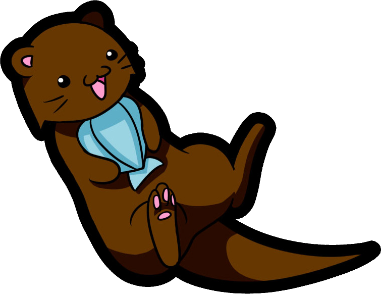 Otis Otter By Seracross - Sea Otter Chibi (755x582)