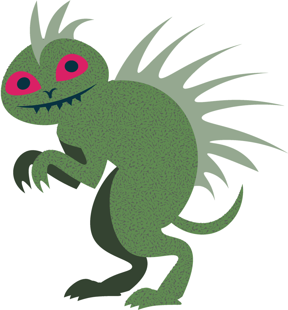 A Cute Lil Chupacabra For Your Friday Evening - Cartoon (1280x1280)