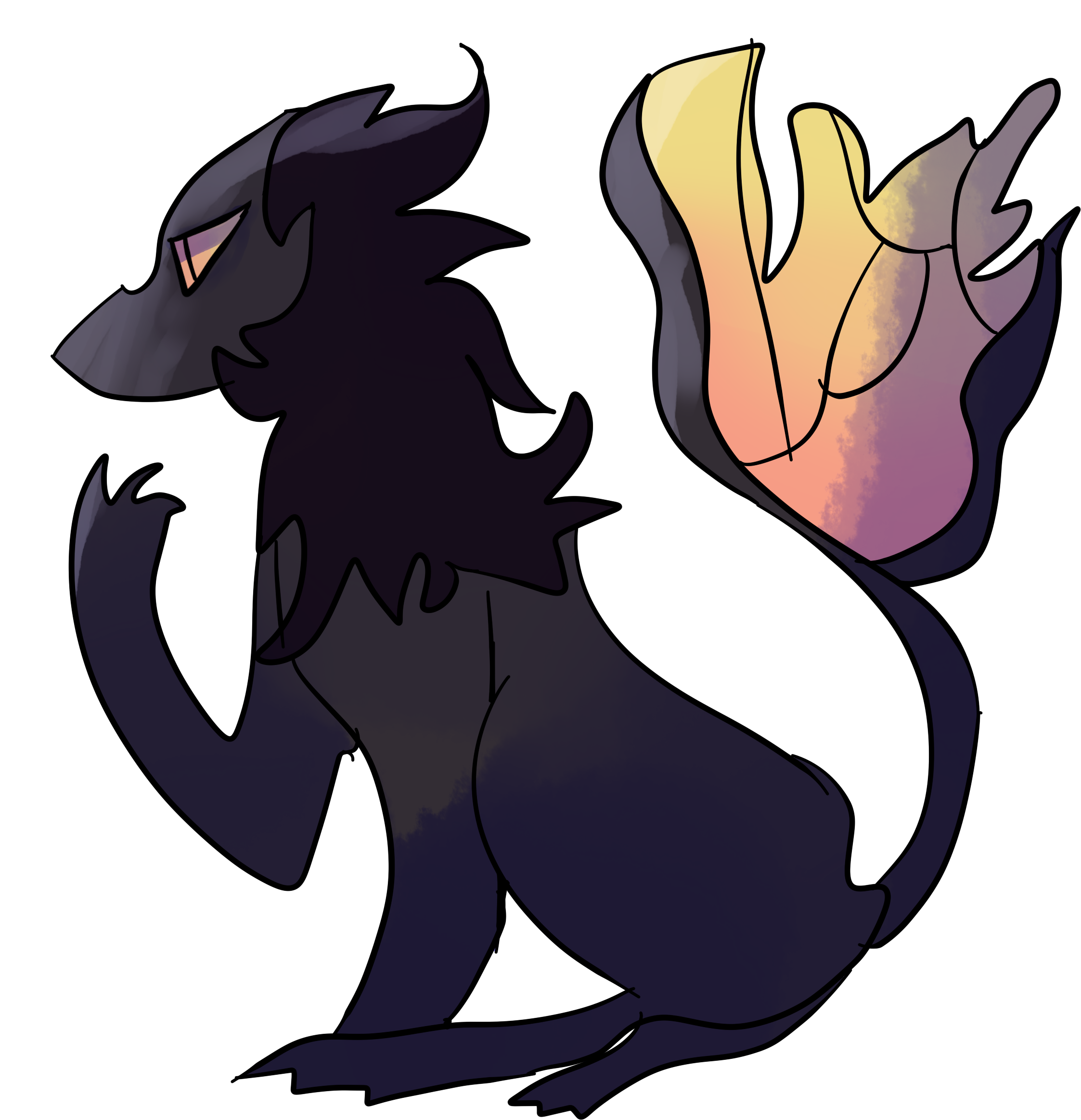 I Had Fun With The Tail, Because I'm Stupid I Let The - Illustration (2500x2500)