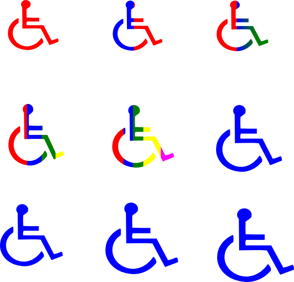 Draw A Handicap Sign (600x575)