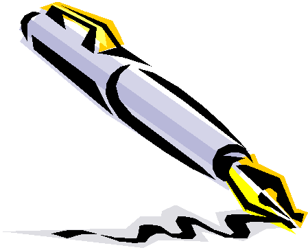 Pen Clipart Pen Clip Art The Quaker Campus - Pen Schrijven (449x364)