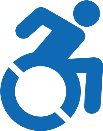 Disability Clip Art For Disabled Parking Umass Lowell - Wheelchair Stick Figure (550x425)