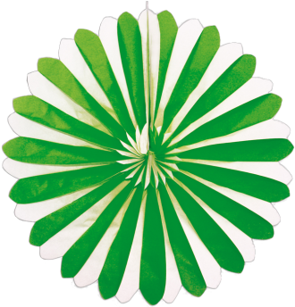 Faltrosette Grün Weiss Ø 60 Cm - Logo Wine Merchants (350x350)