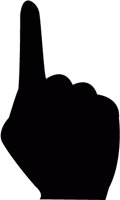 Finger Pointing To Up Vector - Finger Pointing Up Vector (400x400)