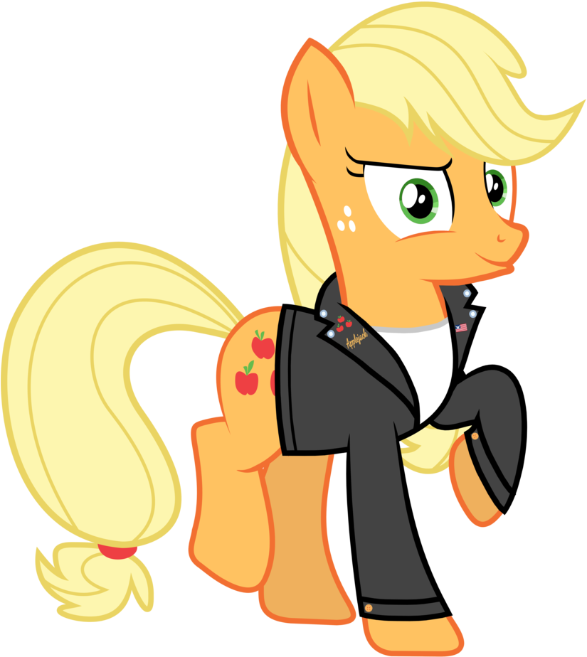 Greaser Applejack By Sebisscout1997 - Cartoon (853x937)