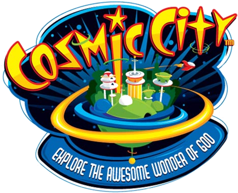 Revival Christian Fellowship Started Vbs Today Vacation - Cosmic City Vbs Logo (500x434)