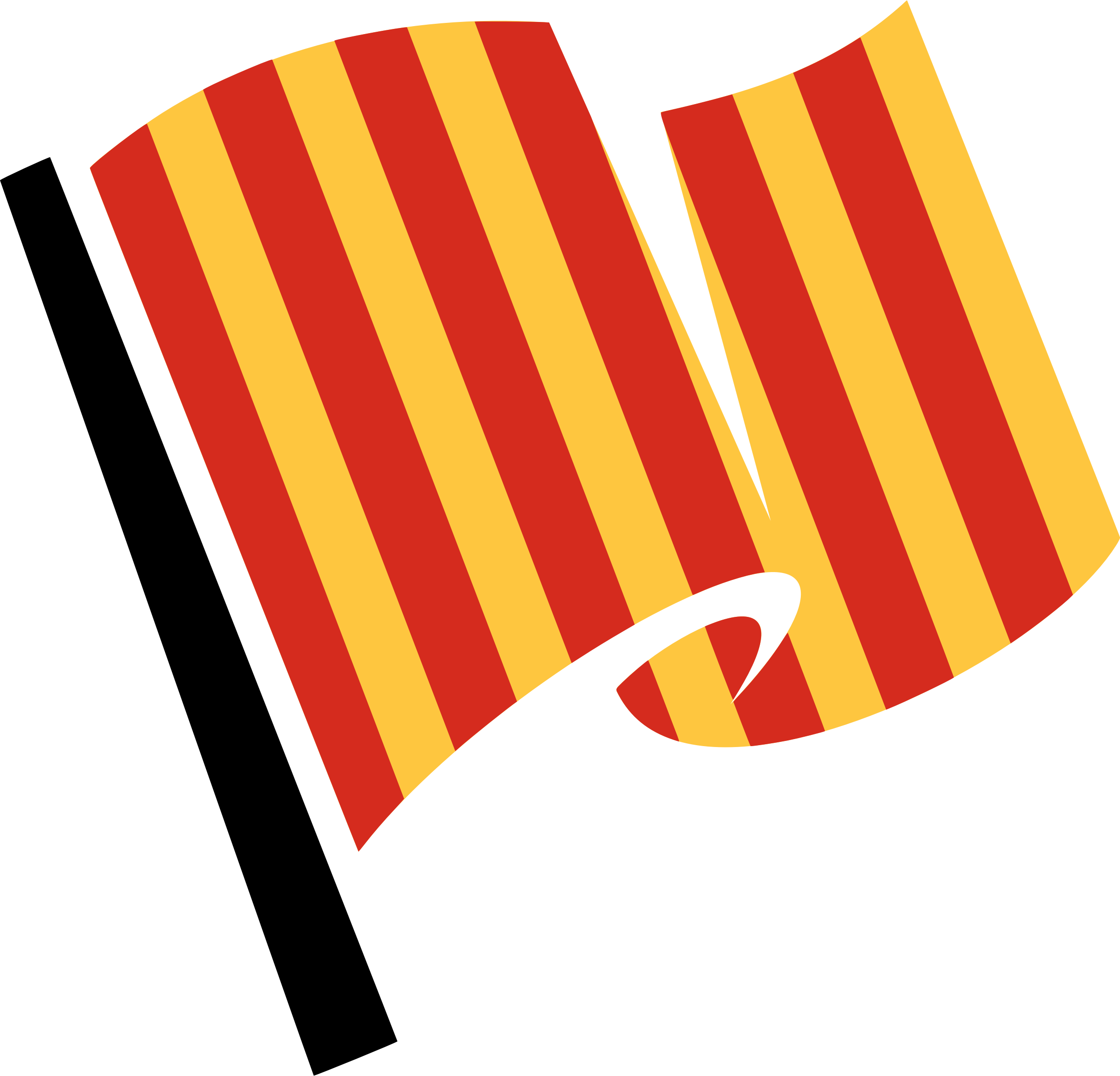 Hirnlichtspiele's Slippery Track Flag Vectorized - Bandeira Amarela Vermelha F1 (2400x2306)