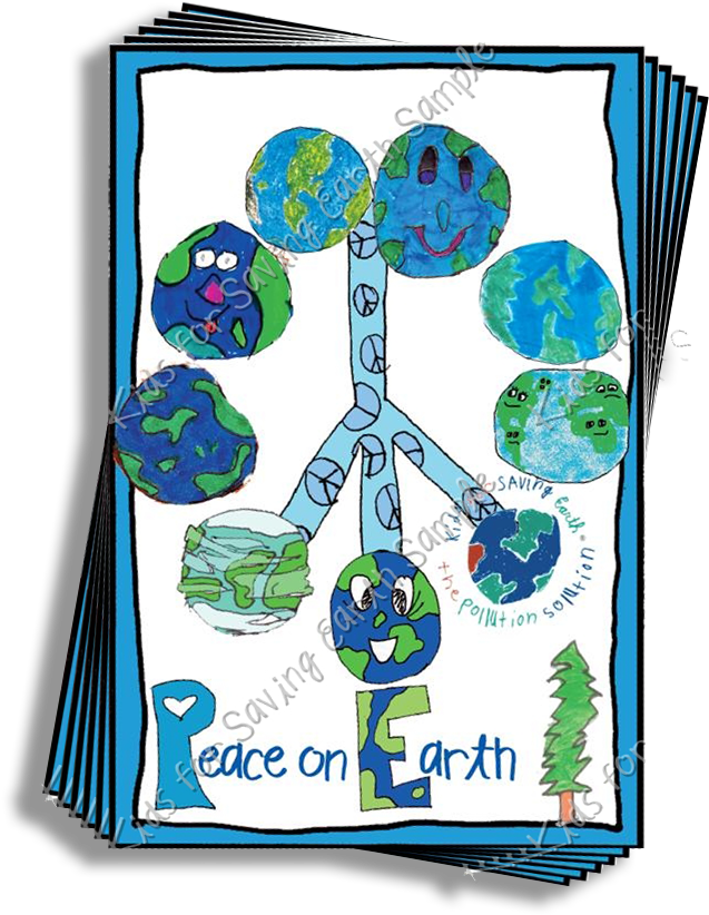 Peace On Earth Greeting Cards - Illustration (883x883)