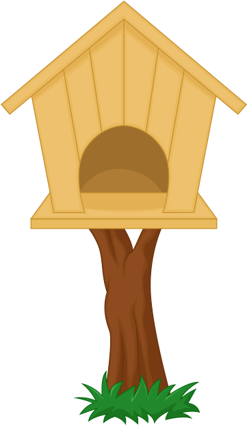 Build A Den - Bird House Cartoon (431x622)