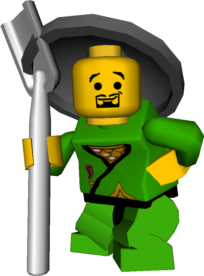 Ninja Gardener With Textures - Lego Gardener (779x946)