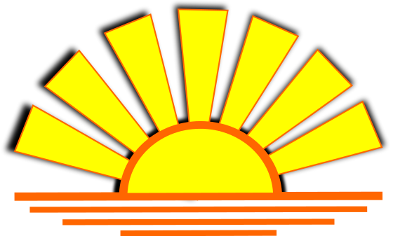 Sunset Graphic Weather Sun Sun 7 Sunset Graphic Html - Sunset Clip Art Free (560x337)