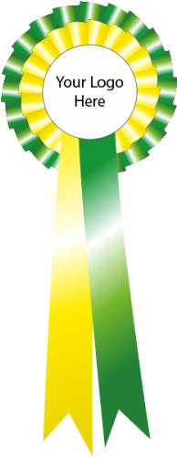 Black And White Rosette (500x500)