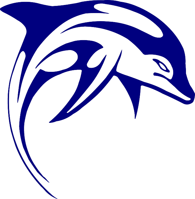 Free Image On Pixabay - Dolphin Art (625x640)