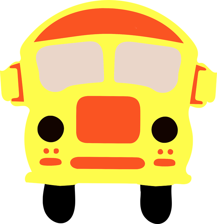 Related Library Bus Clipart - School (698x720)