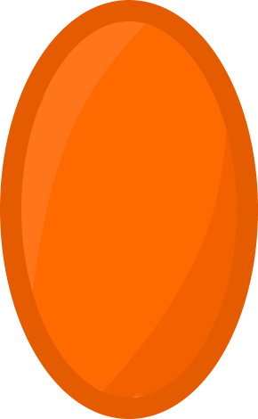 Jelly Bean Orange - Orange Dot Transparent Background (290x470)