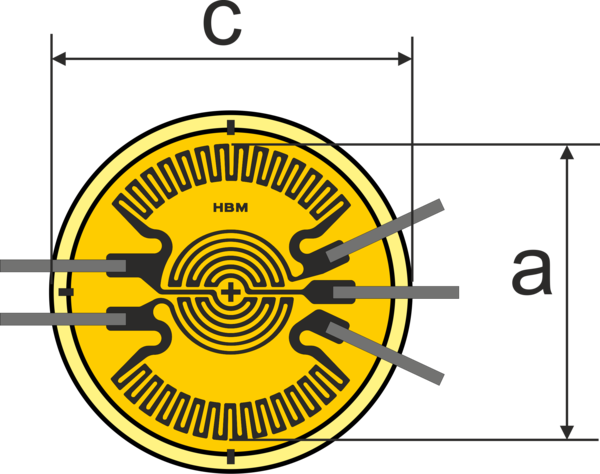 My2 Diaphragm Rosette Strain Gauge With Leads - Stress–strain Analysis (600x474)