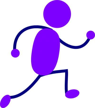 Logo Running Clipart Running Clipart - Running Feet Clip Art (400x451)