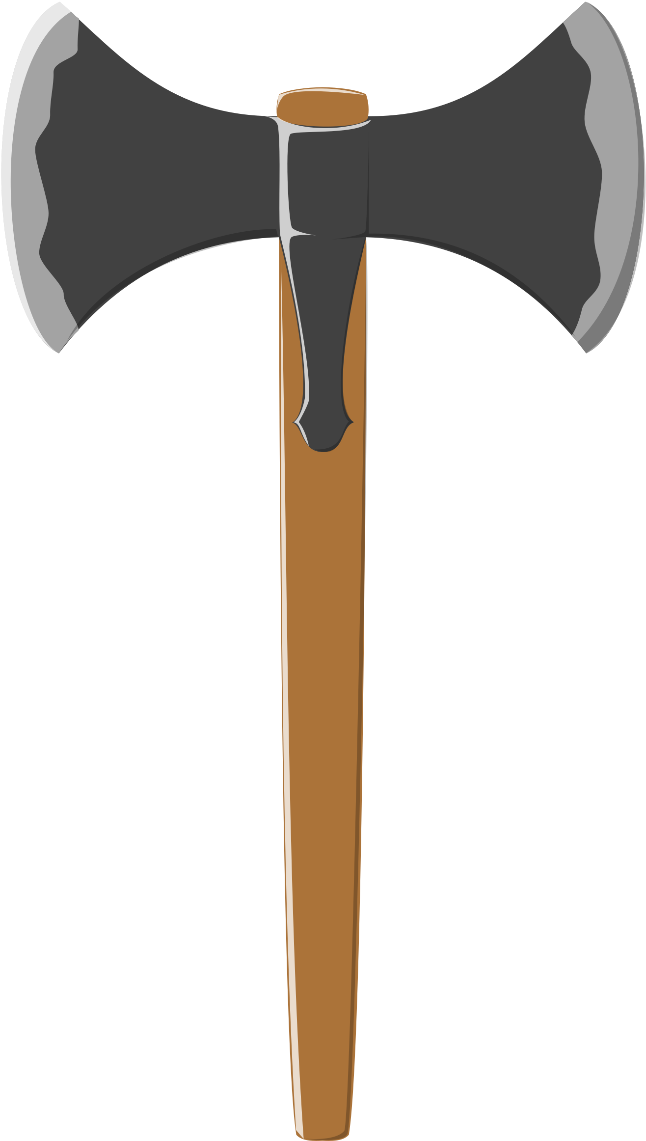 Big Image - Viking Battle Axe Clipart (1461x2400)