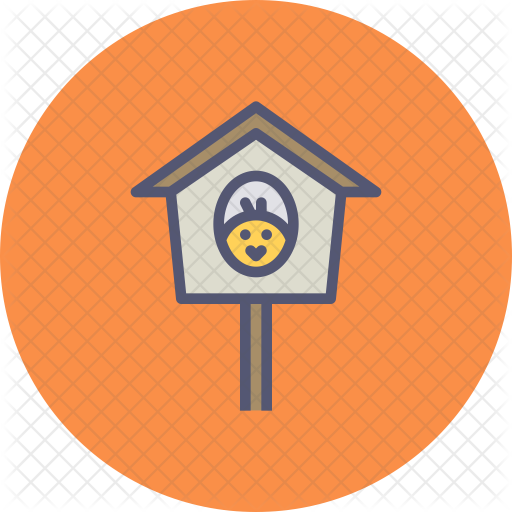 Birdhouse Icon - Circle (512x512)