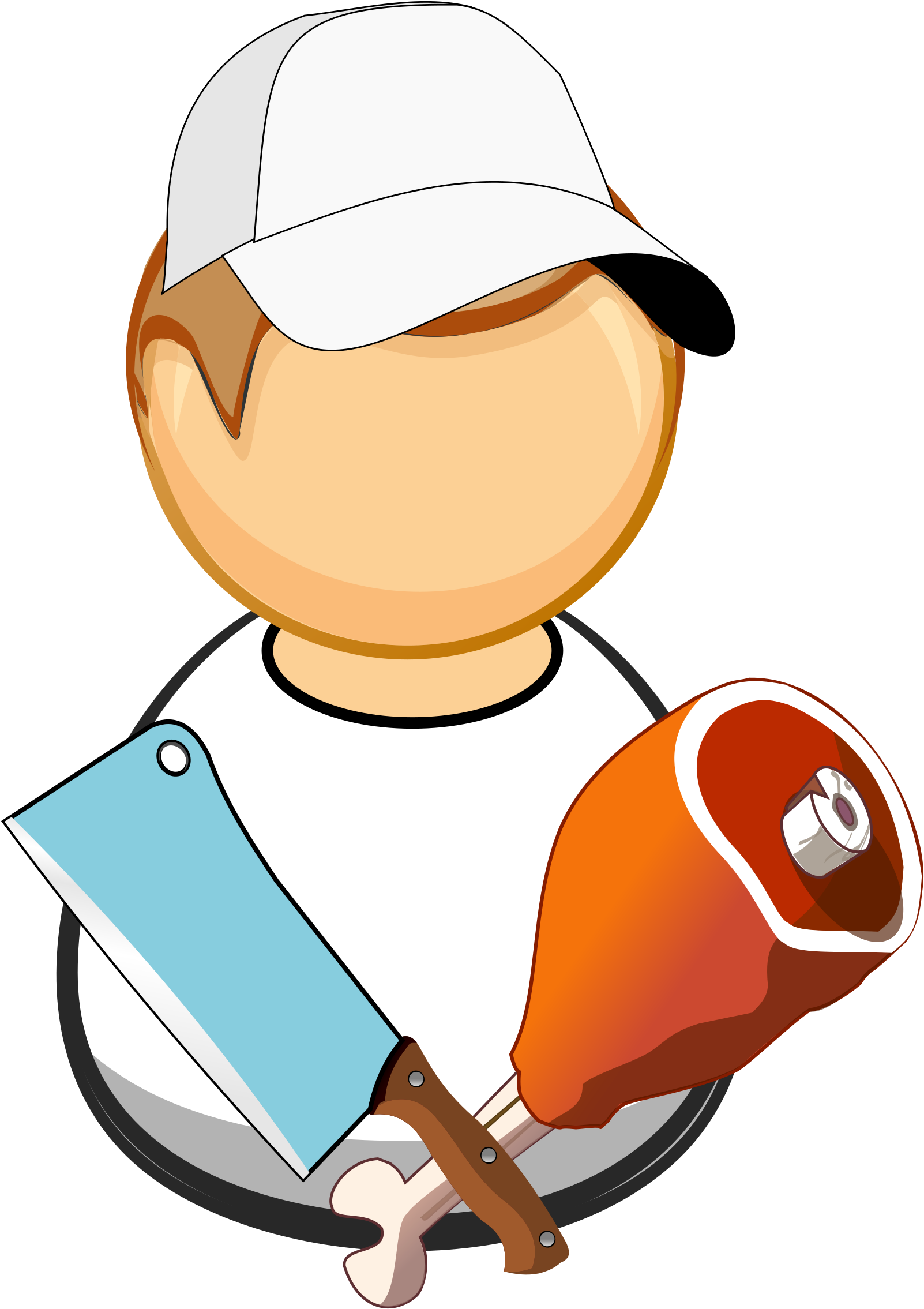 Knochen, Metzger, Beil - Butcher Clipart (578x800)