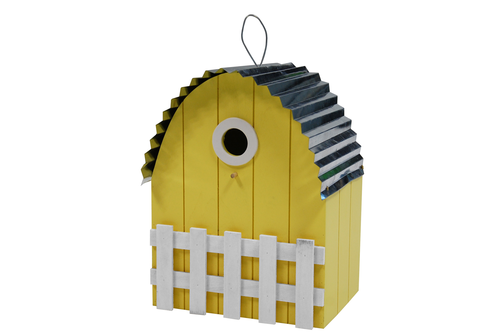 Birdhouse Curved Roof Light Yellow - Arch (500x500)