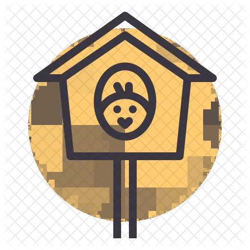 Birdhouse Icon - Sparrow (512x512)