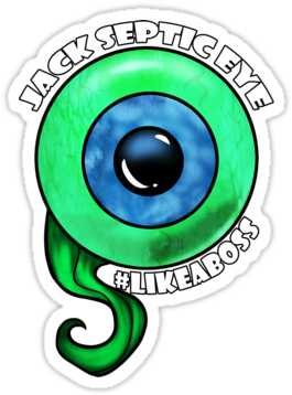 Jack Like A Boss Big Eye Of Youtuber Fan Or Vlog Of - Seal Of The President Of The United States Sticker (375x360)