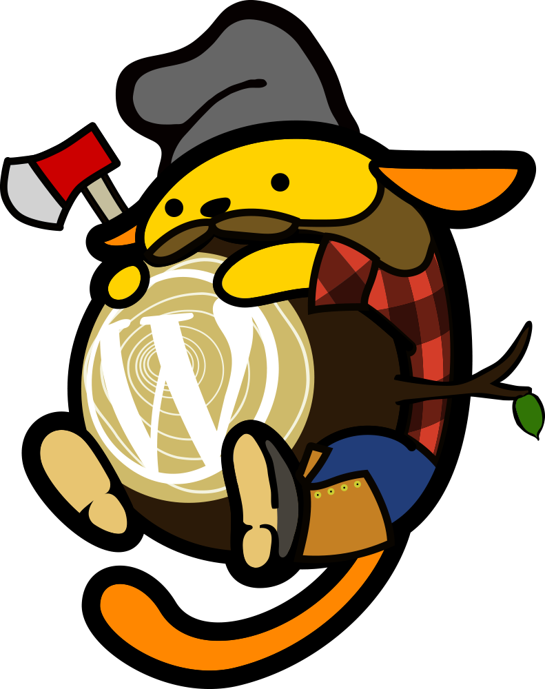 Lumberjack Wapuu - Wordpress (791x1000)