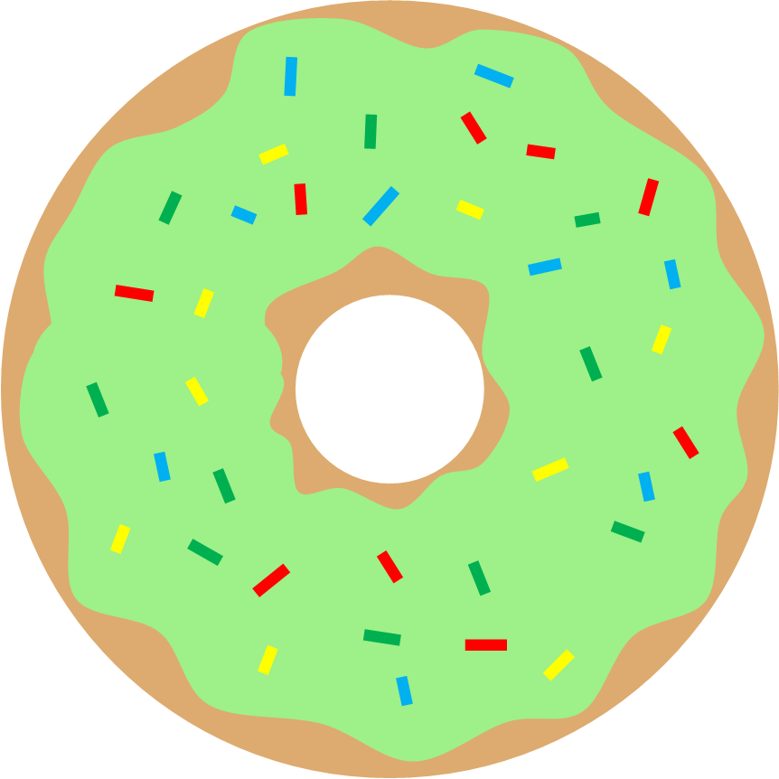 Green Donut - Circle (862x862)