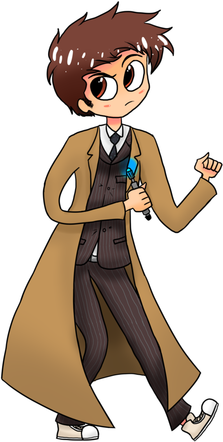 11th Doctor Cartoon Drawing - 10th Doctor Doctor Who Cartoon (900x900)