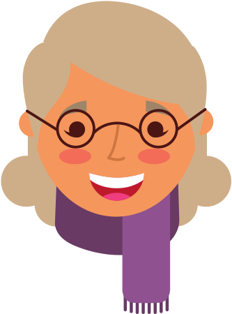 Elderly Woman Lady Smiling Cartoon People - Woman (550x550)