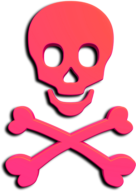 Chi Omega Symbol - Chi Omega Skull And Crossbones (473x650)