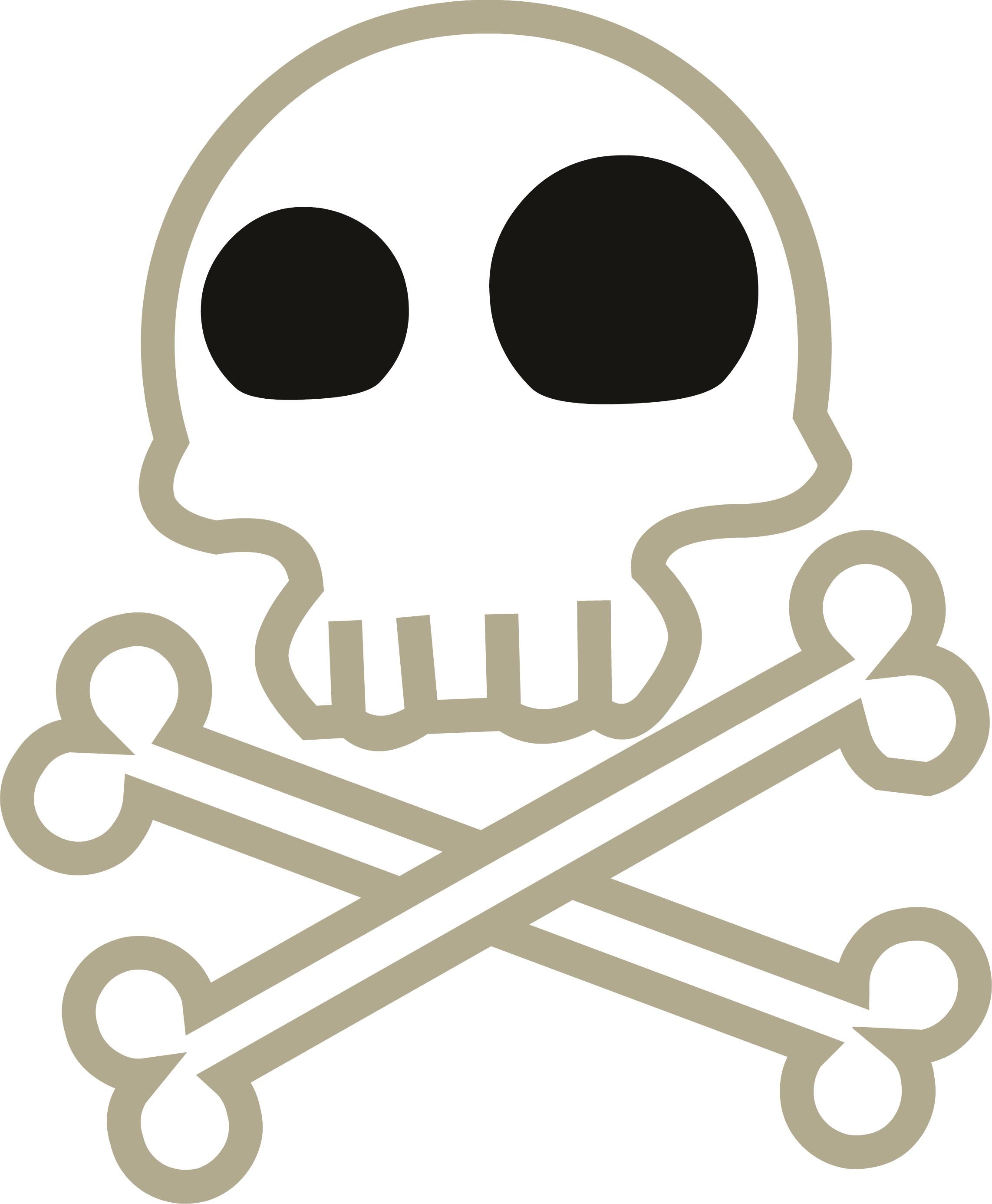 1000px-ponymaker Skull Skull And Crossbones - Mlp Skull Cutie Mark (2285x2772)