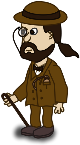 Gentleman Comic Character Vector Image - English Gentleman Clipart (500x500)