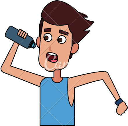 Drinking Water Cartoon Computer Icons - Drinking Water Cartoon (800x800)