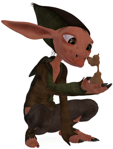 Toon, Dwarf, Man, Hand, Rat, Toon Rat, Small, Big - Dwarf With Big Ears (640x500)