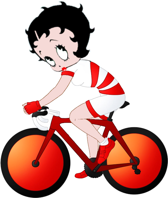 Betty Boop - Cycle Racing - Bicycle - Betty Boop (623x705)