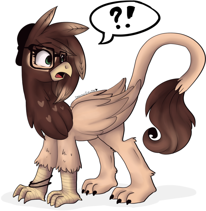 Suddenly, Griffon Drawing Heart By Drawing Heart On - Griffon Drawing (988x808)