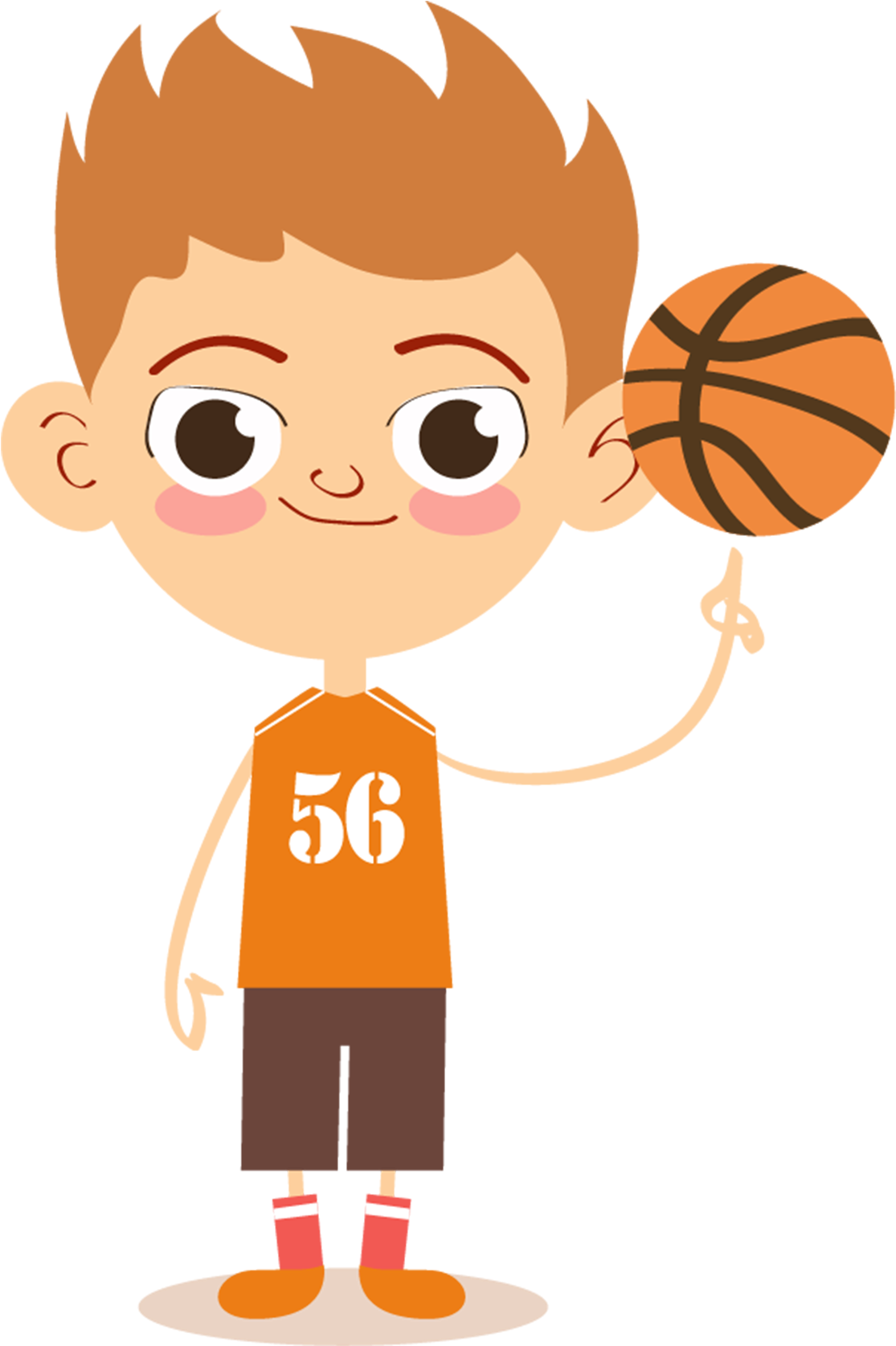Basketball Sport Child Cartoon - Basketball Sport Child Cartoon (1840x1874)