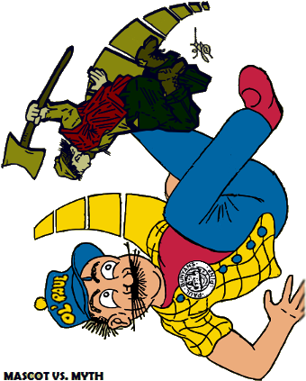 The Pyramid Forty At Round River, In Section 37, There - Cartoon (345x431)