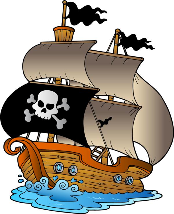 Pirate Ship Pinteres - Clip Art Pirate Ship (600x739)