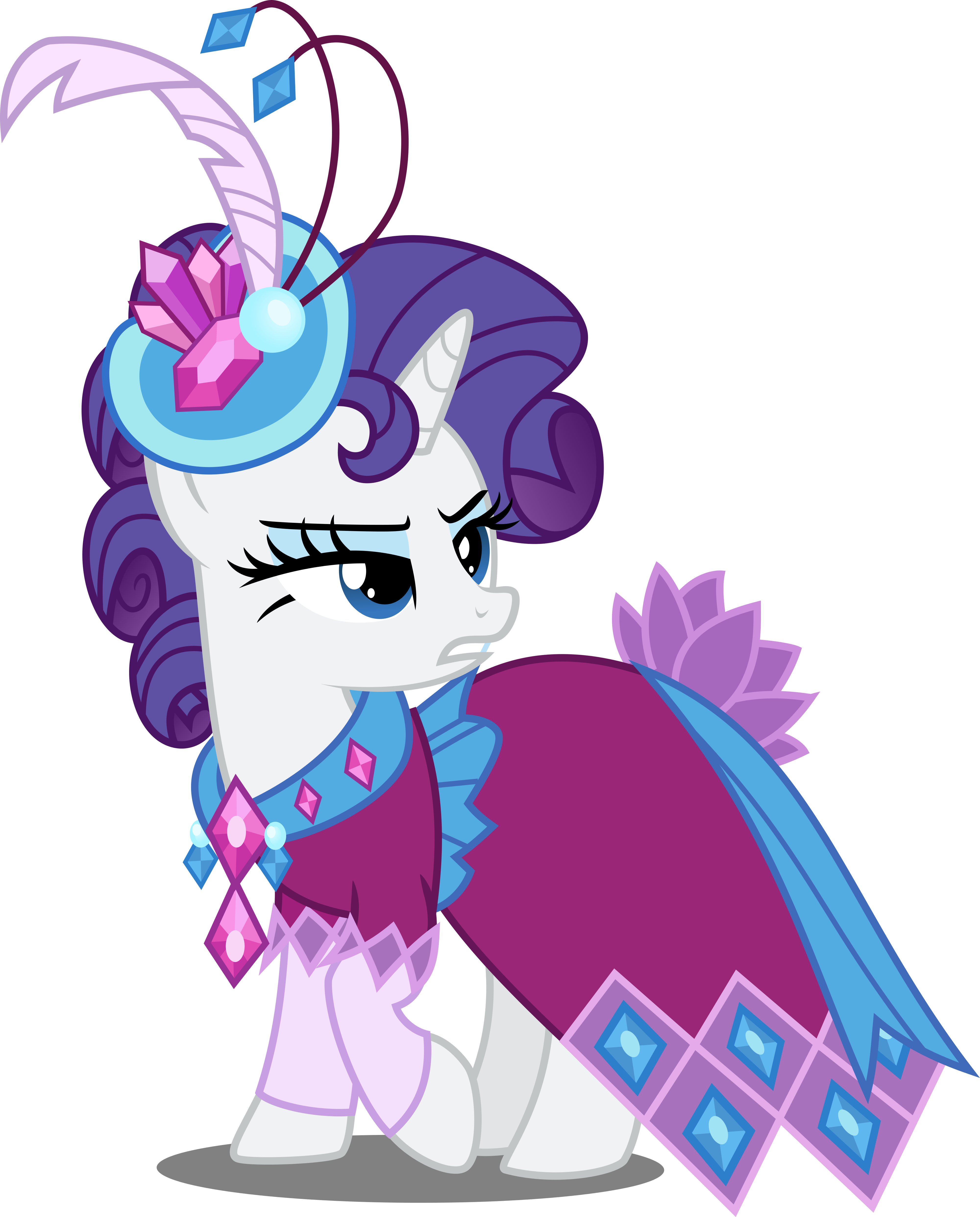 Rarity Is So Fab - My Little Pony Rarity Dress (4000x4970)