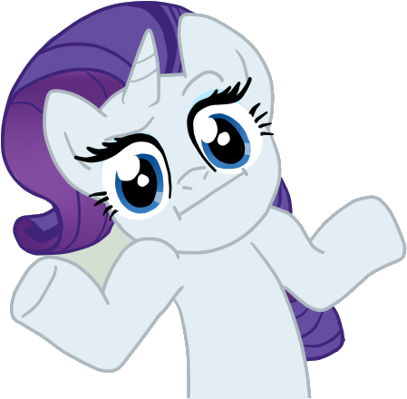Rarity Shrug By Glitterypencils - Rarity Shrug (472x472)