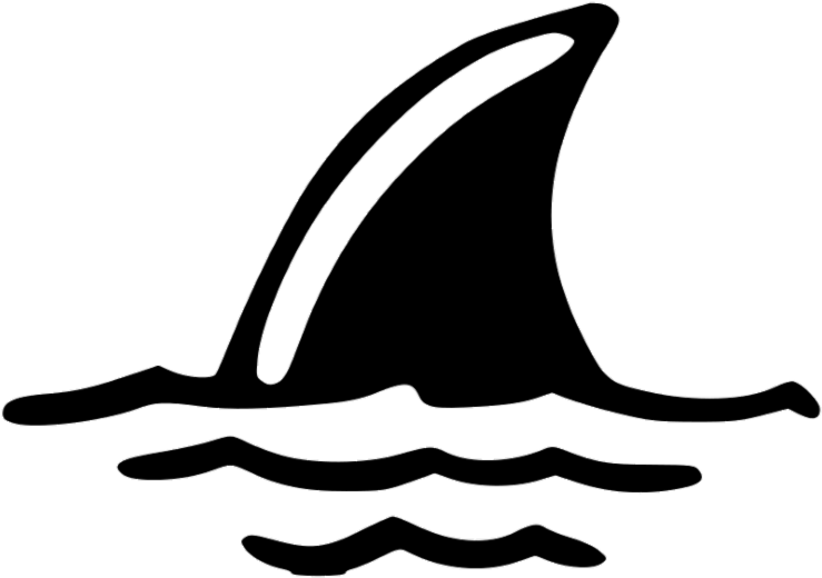 Join The Parrotheads - Shark Fin In Water Clipart (800x800)